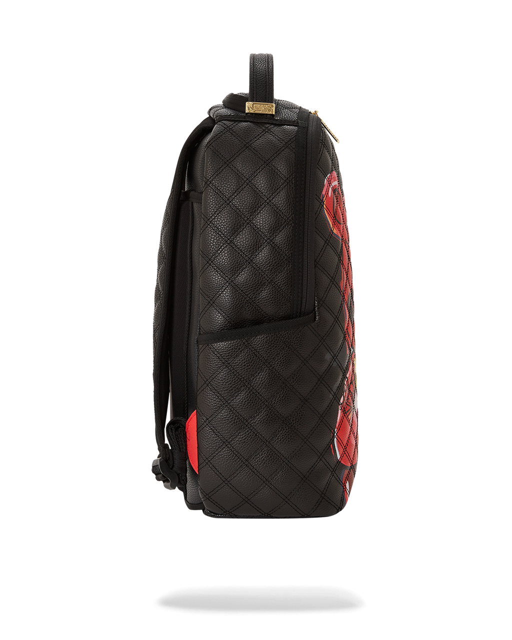 QUILT HAND PAINTED DIABLO BEAR BACKPACK (DLXV)