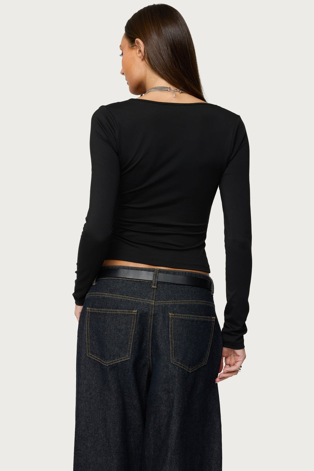 Zeya Lacey Keyhole Top