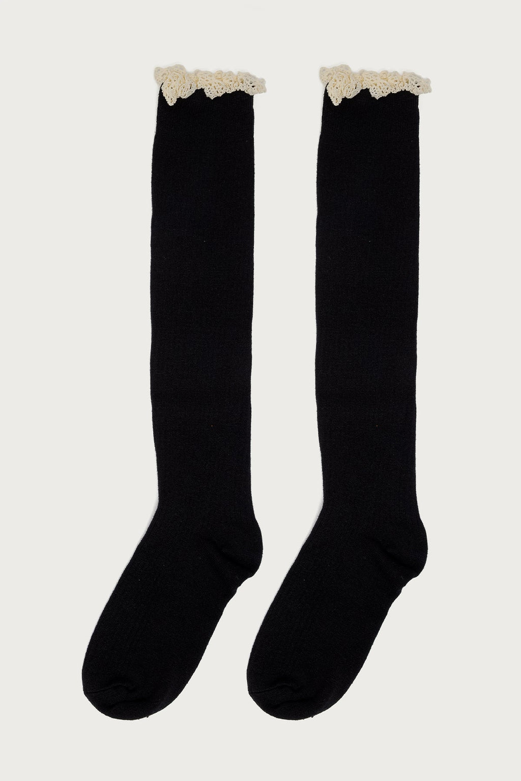 Lacey Ruffle Knee High Socks