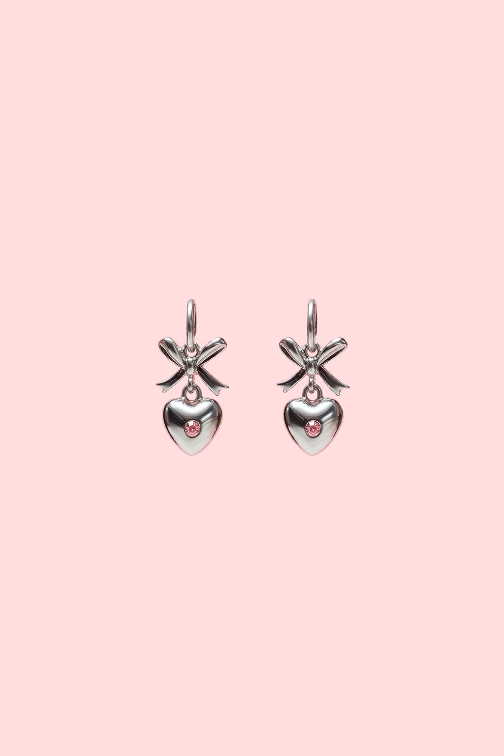 Barbie™ Bow & Heart Hoop Earrings