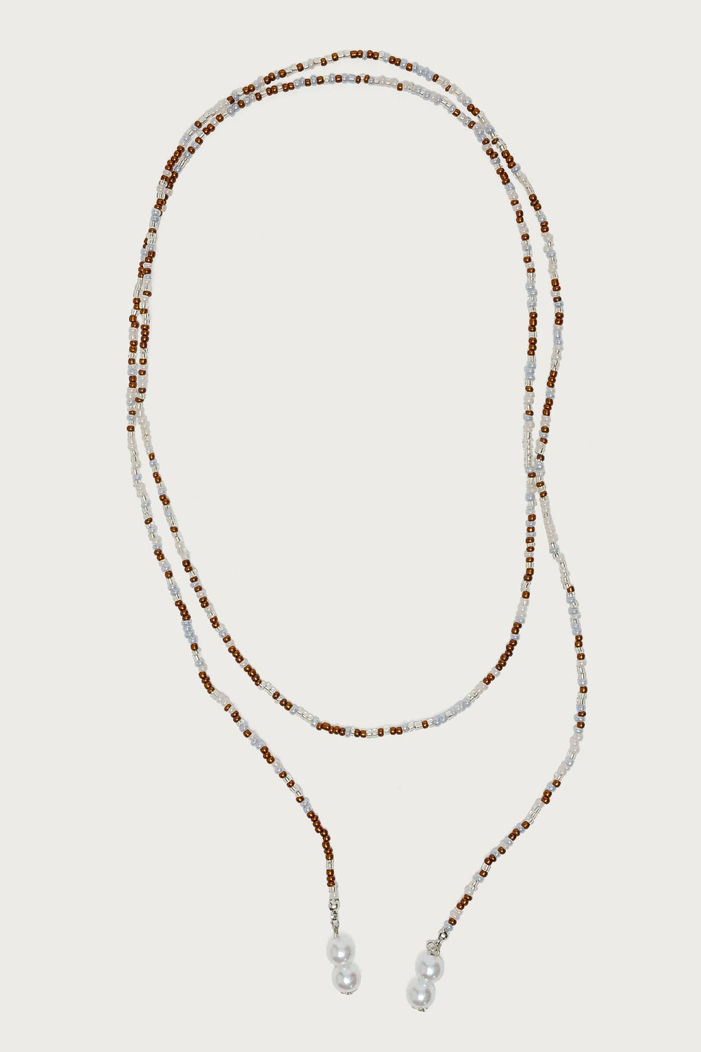 Pearly Beaded Wrap Necklace