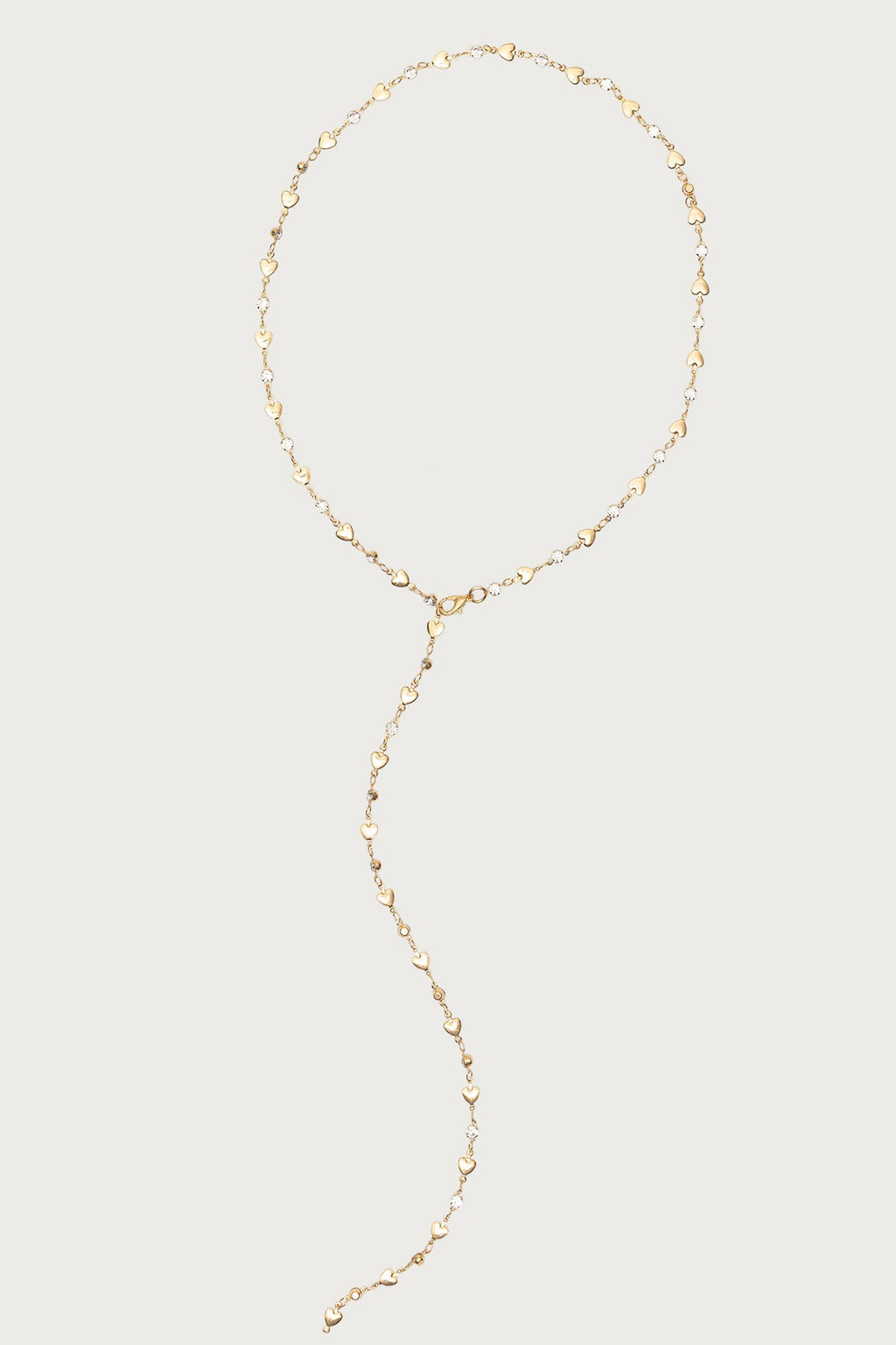 Heart & Diamond Cascading Necklace
