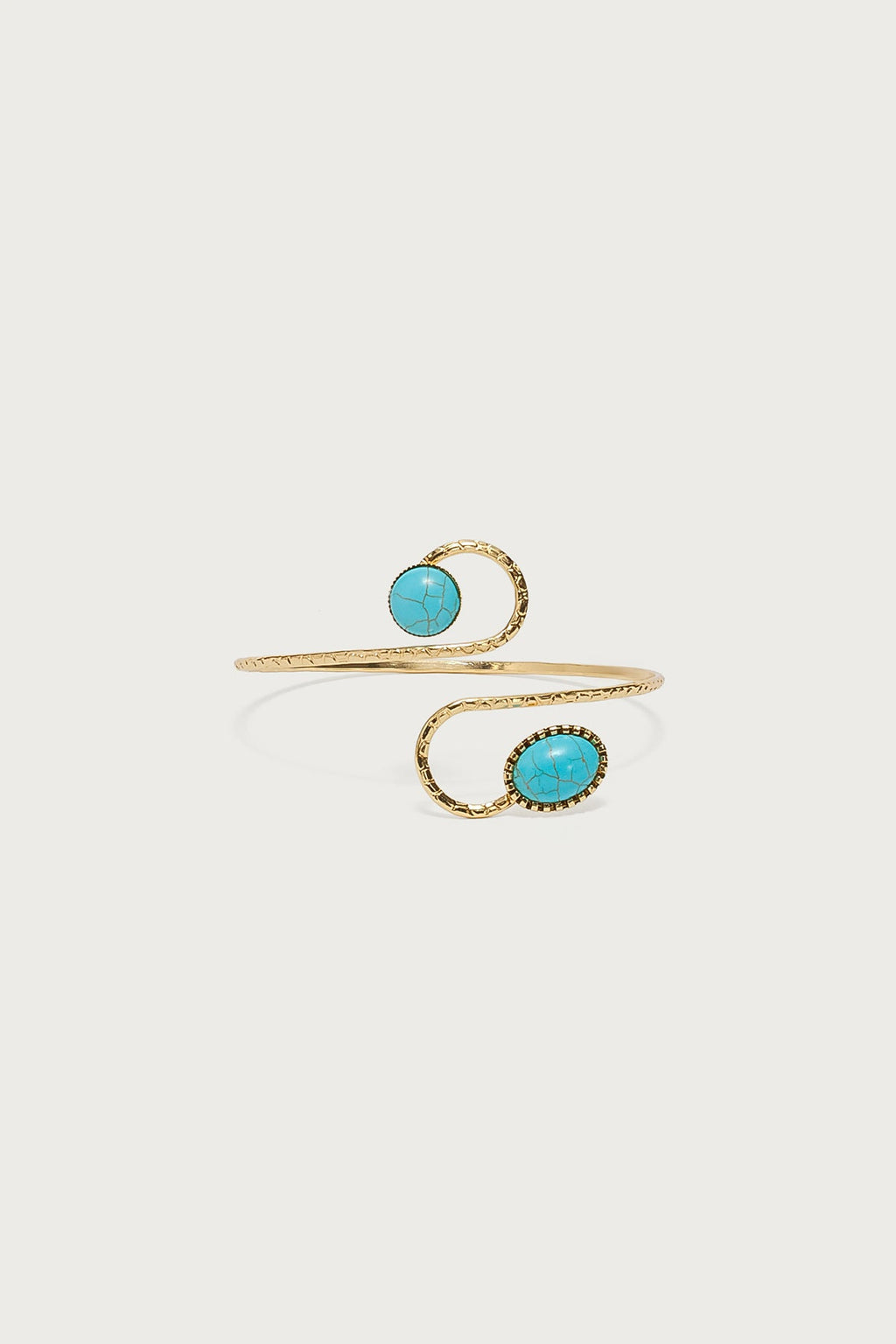 Stone Spiral Arm Cuff