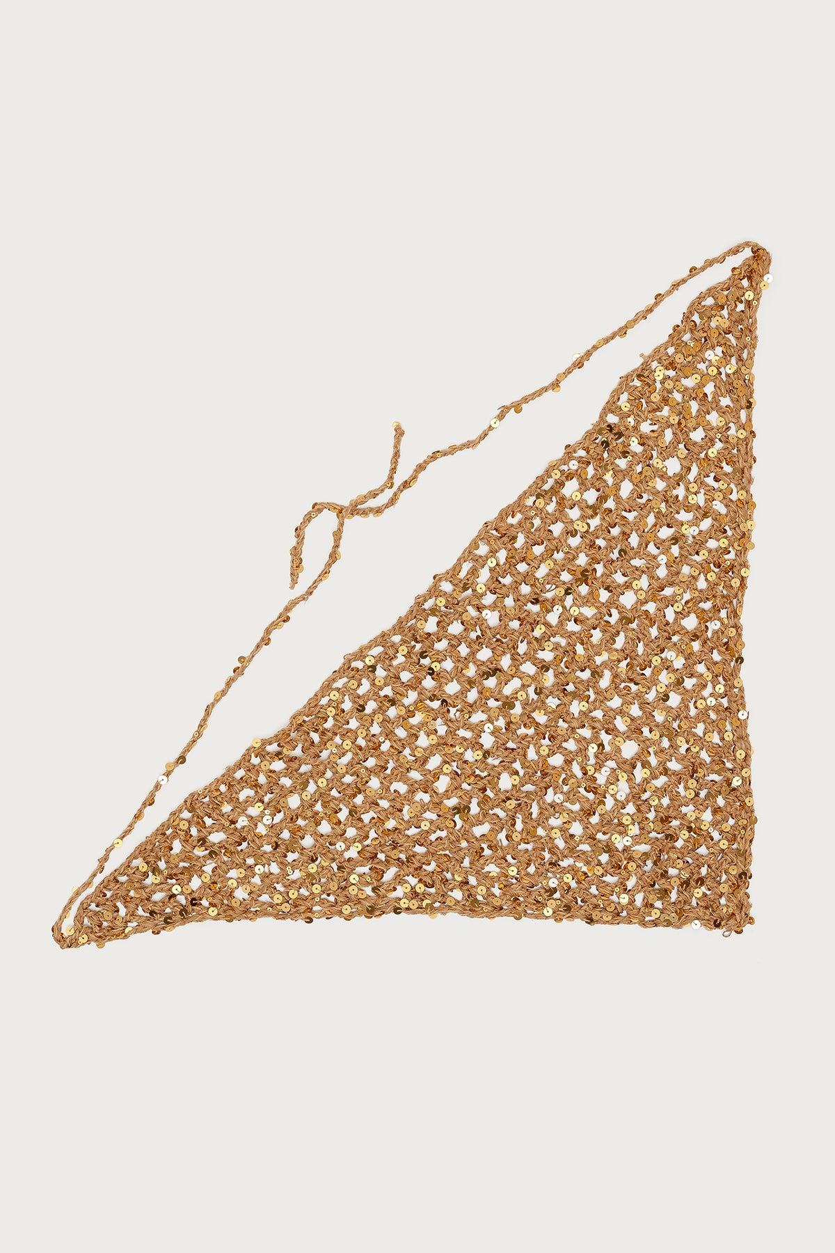 Sequin Crochet Waist Scarf