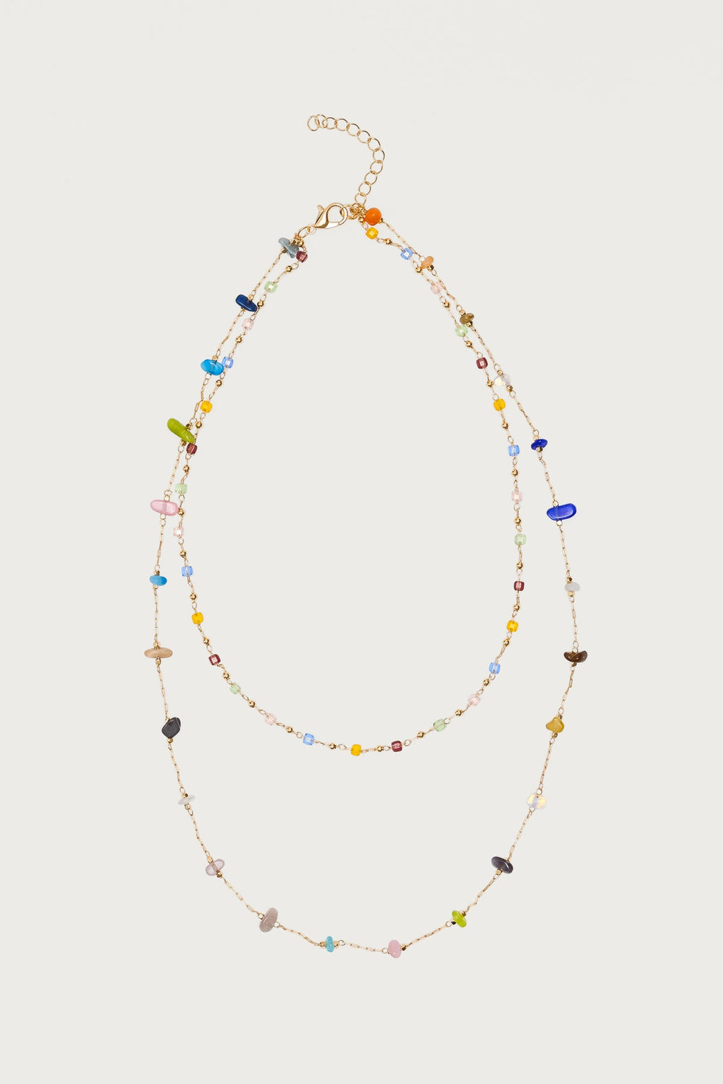 Layered Mixed Stone Necklace