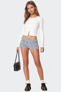 Gingham Scrunch Shorts
