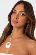 Sunshine Pendant String Necklace