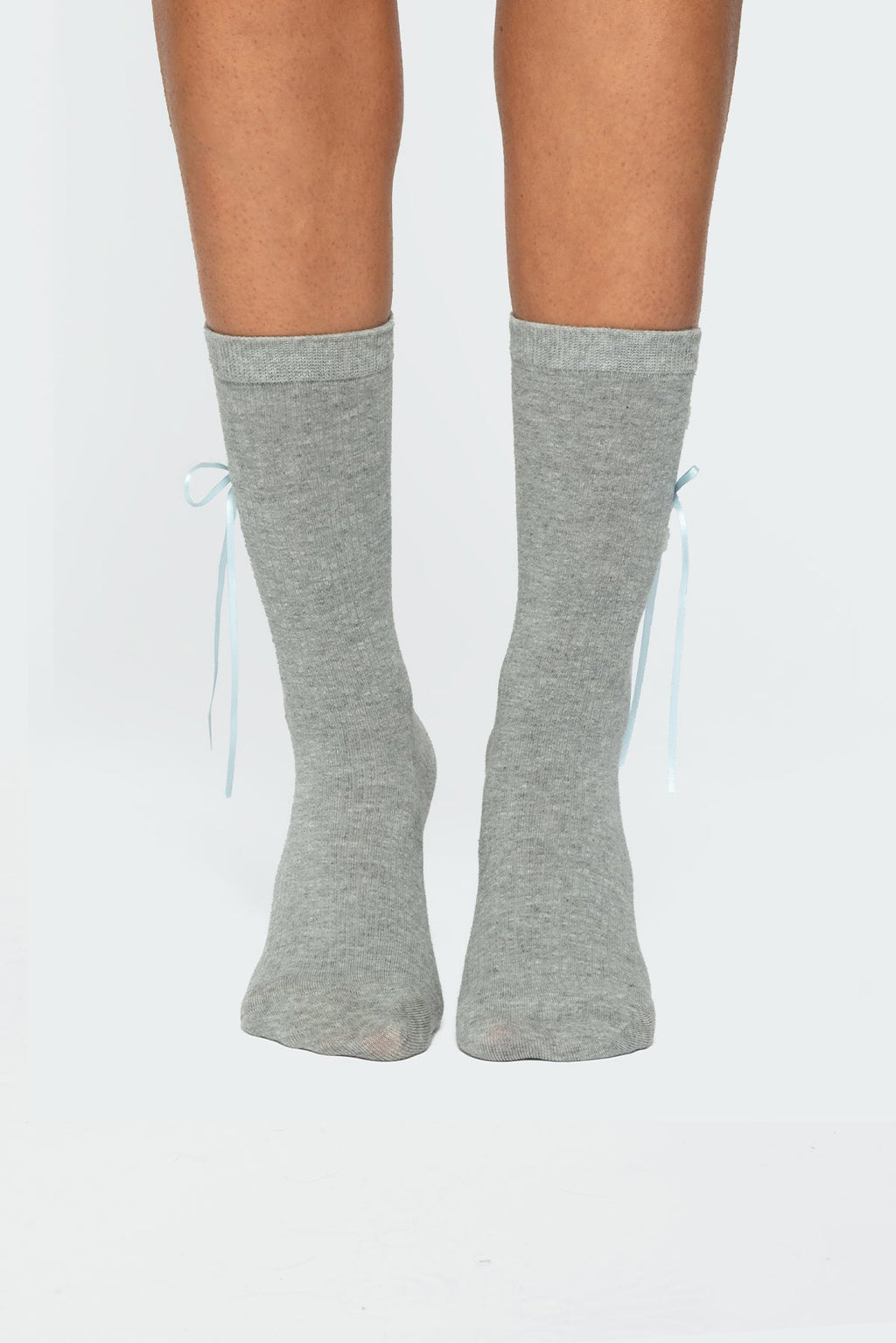 Ribbon & Flower Button Socks