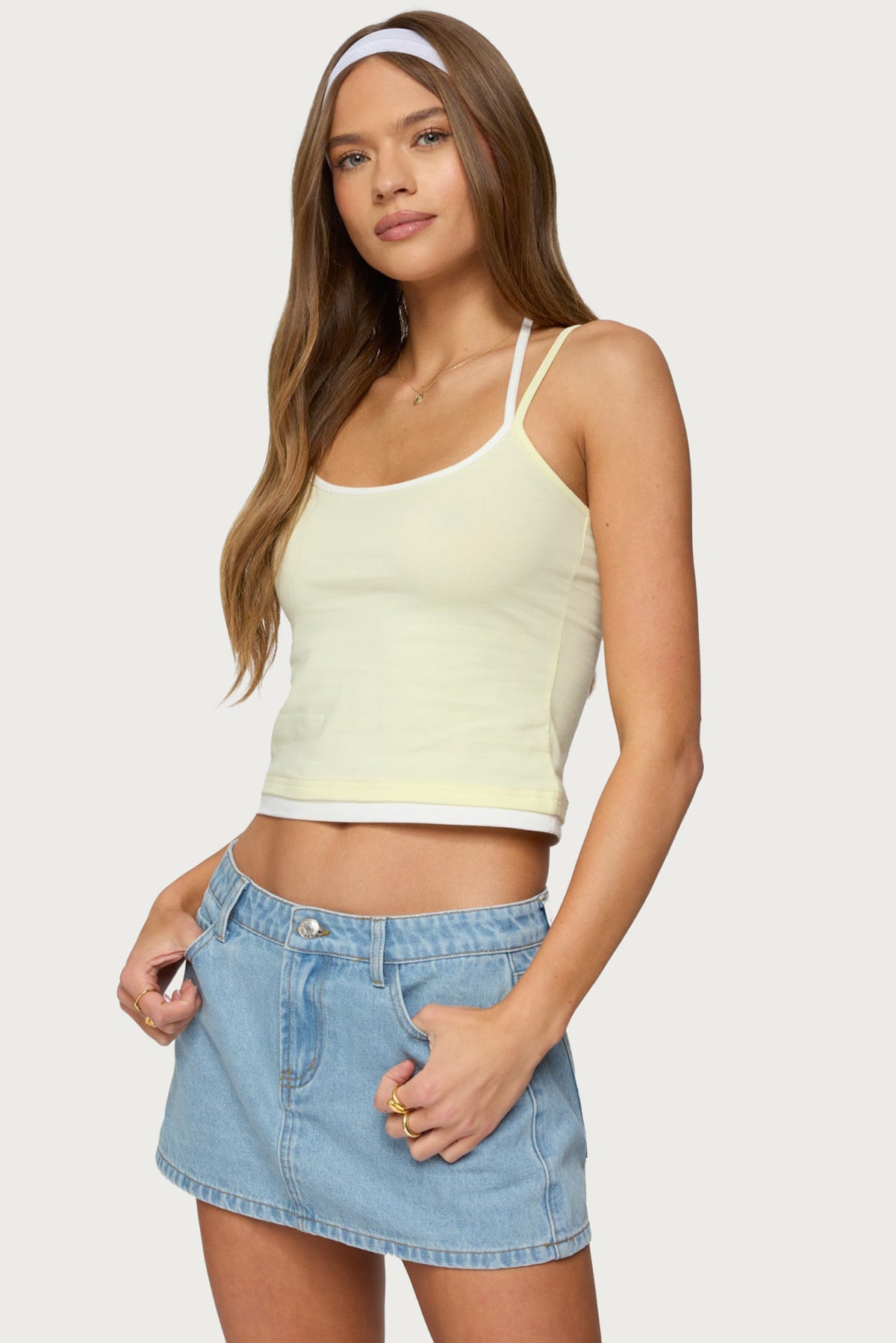 Roya Layered Halter Tank Top