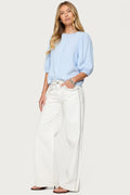 Quincy Studded Low Rise Baggy Jeans