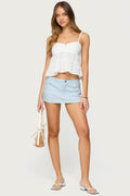 Carrine Pinstripe Mini Skort