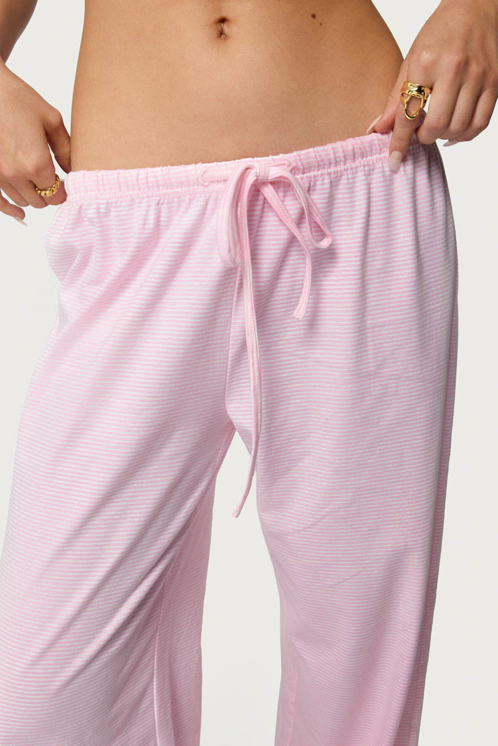 Petite Olivia Striped Loose Fit Pants