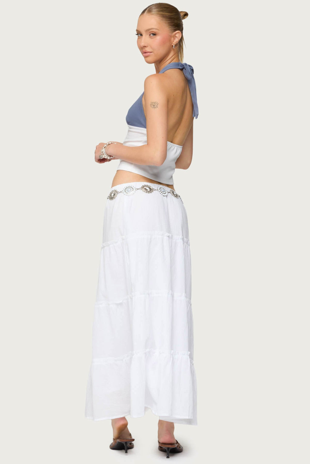 Janna Color Block Halter Top