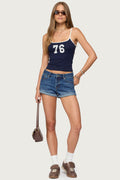 Rylin Low Rise Denim Shorts