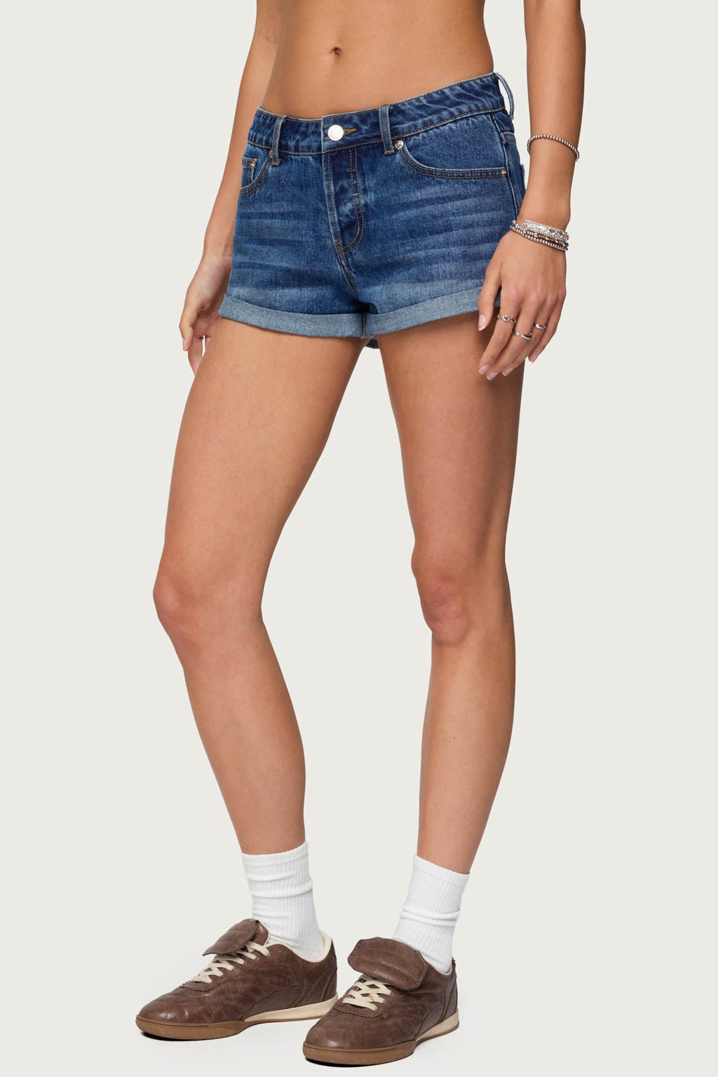 Rylin Low Rise Denim Shorts