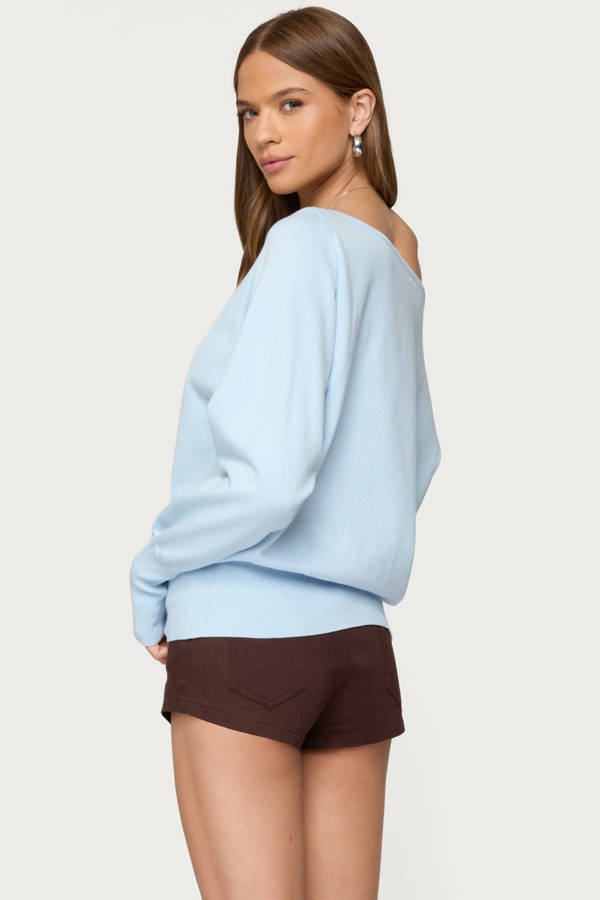 Off Shoulder Oversized Sweater