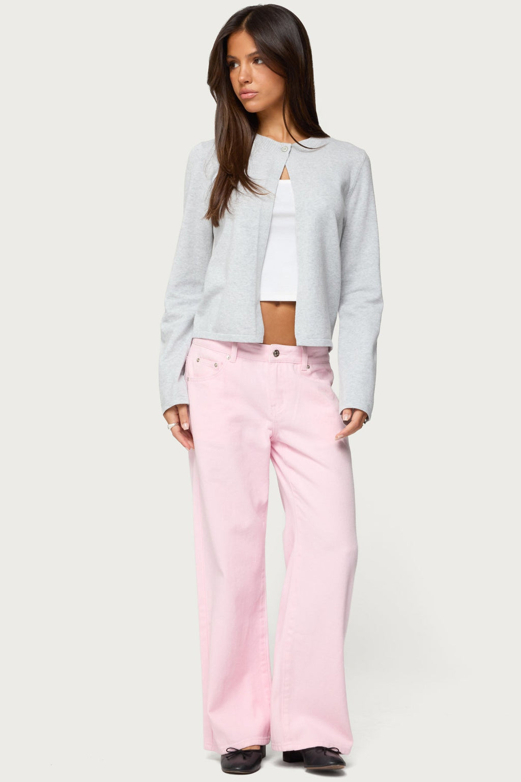 Jenie Split Front Knit Cardigan