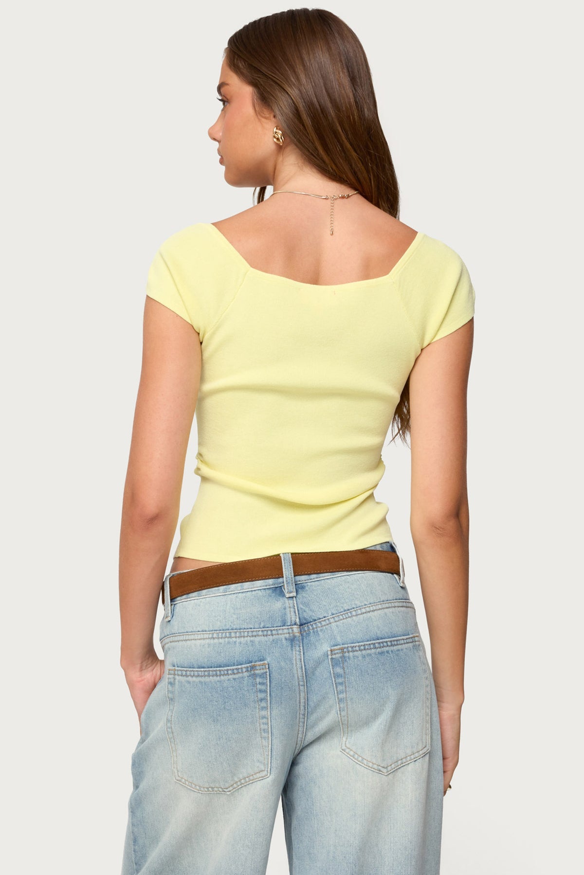 Lilibet Sweetheart Button Up Top