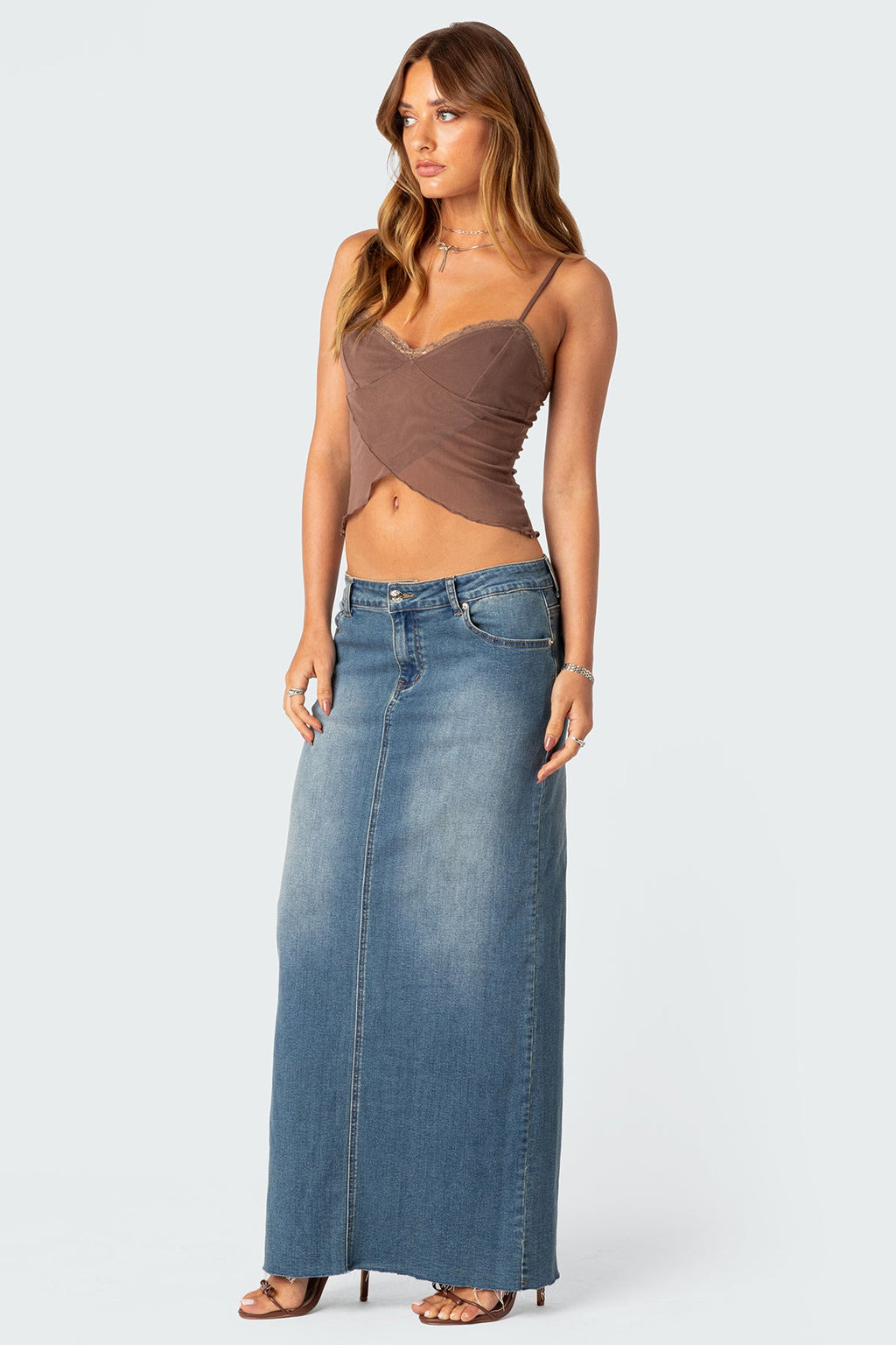 Crossover Mesh Tank Top
