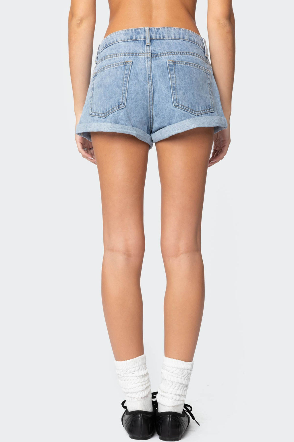 Rylin Low Rise Denim Shorts
