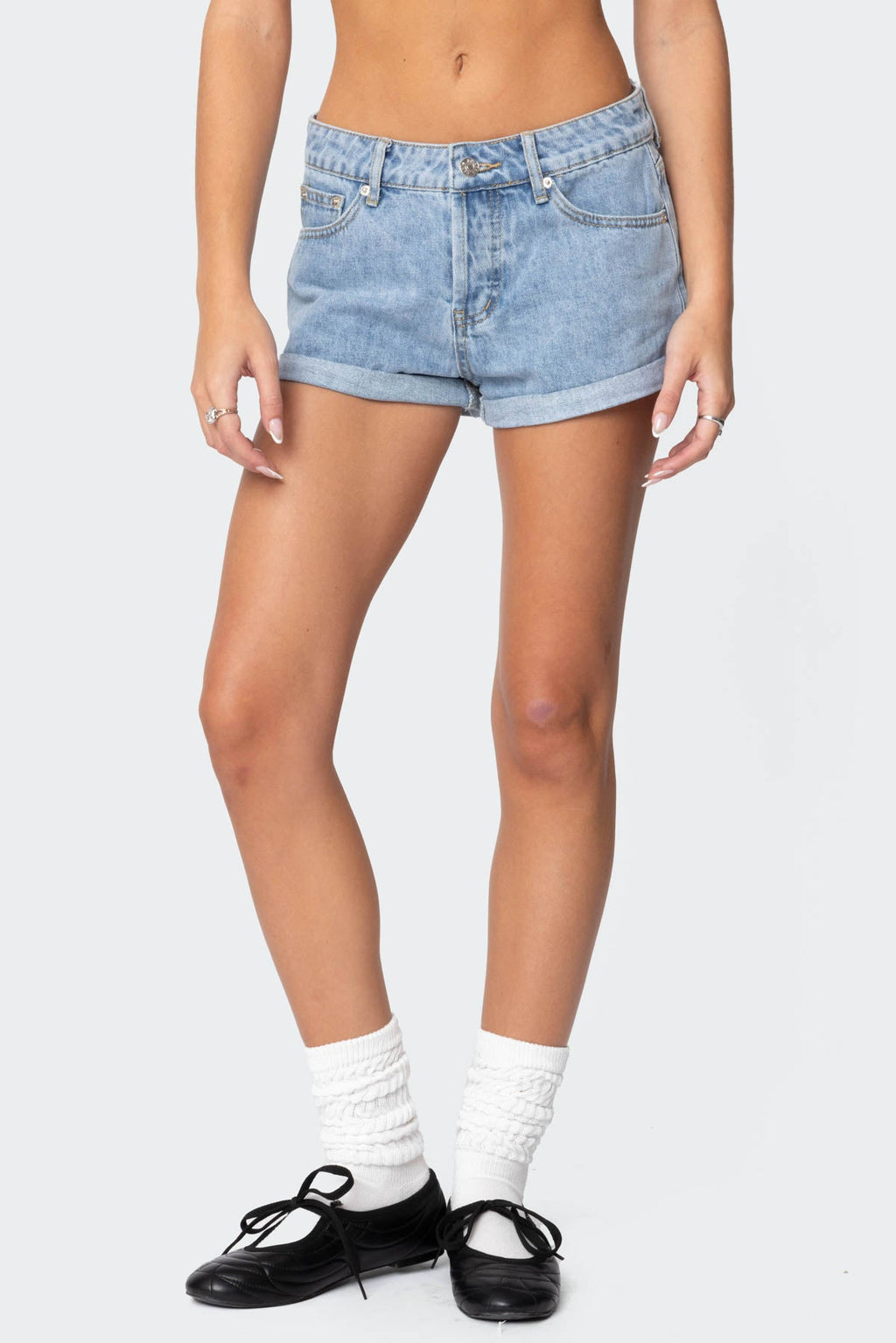 Rylin Low Rise Denim Shorts
