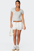 Leslie Linen Look Shorts