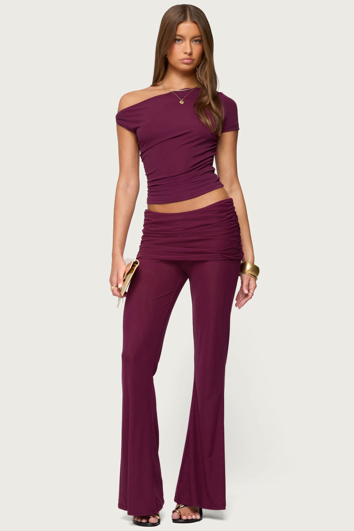 Halli Twisted Off Shoulder Top