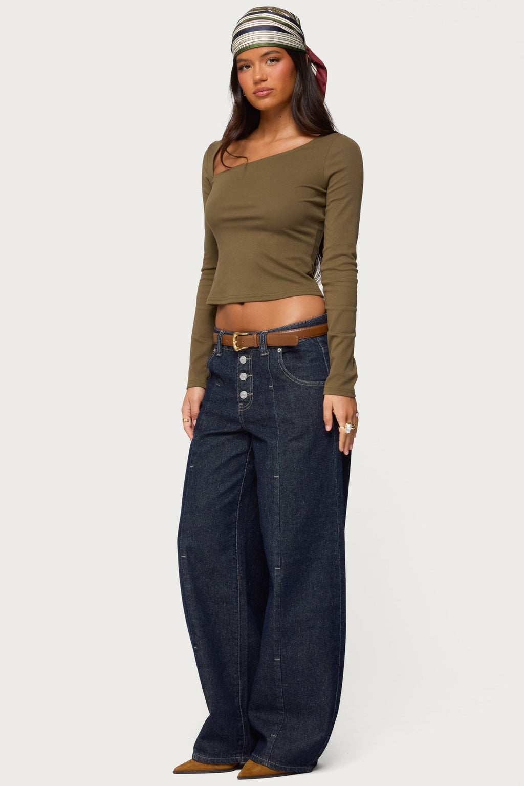 Rion Asymmetric Long Sleeve Top