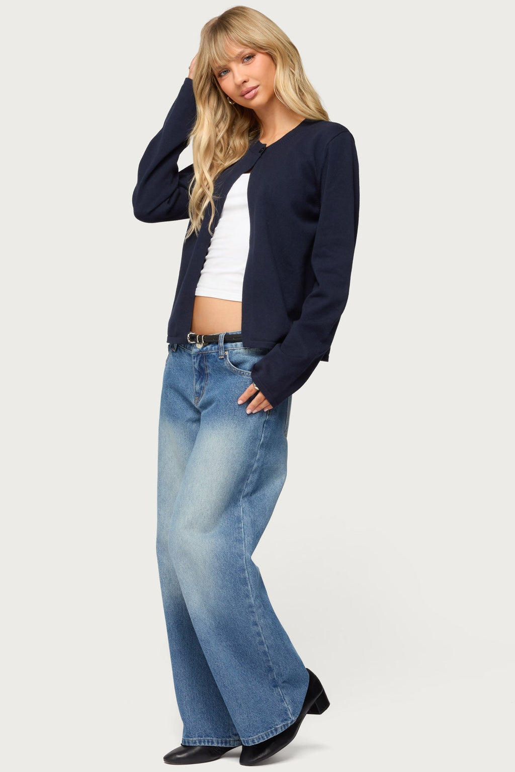 Jenie Split Front Knit Cardigan