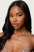 Cascading Disc Chain Layered Necklace
