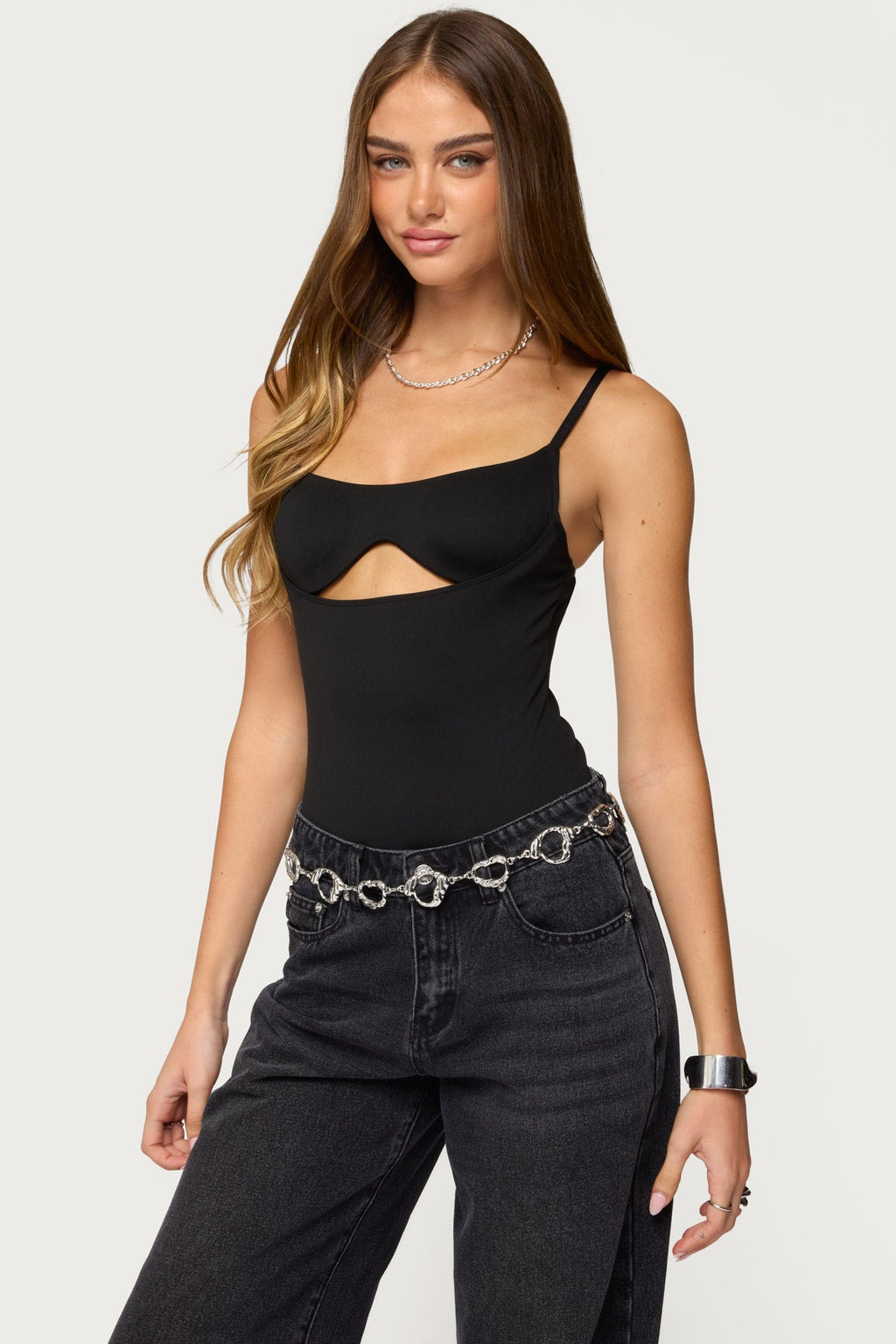 Shulah Cutout Cupped Bodysuit