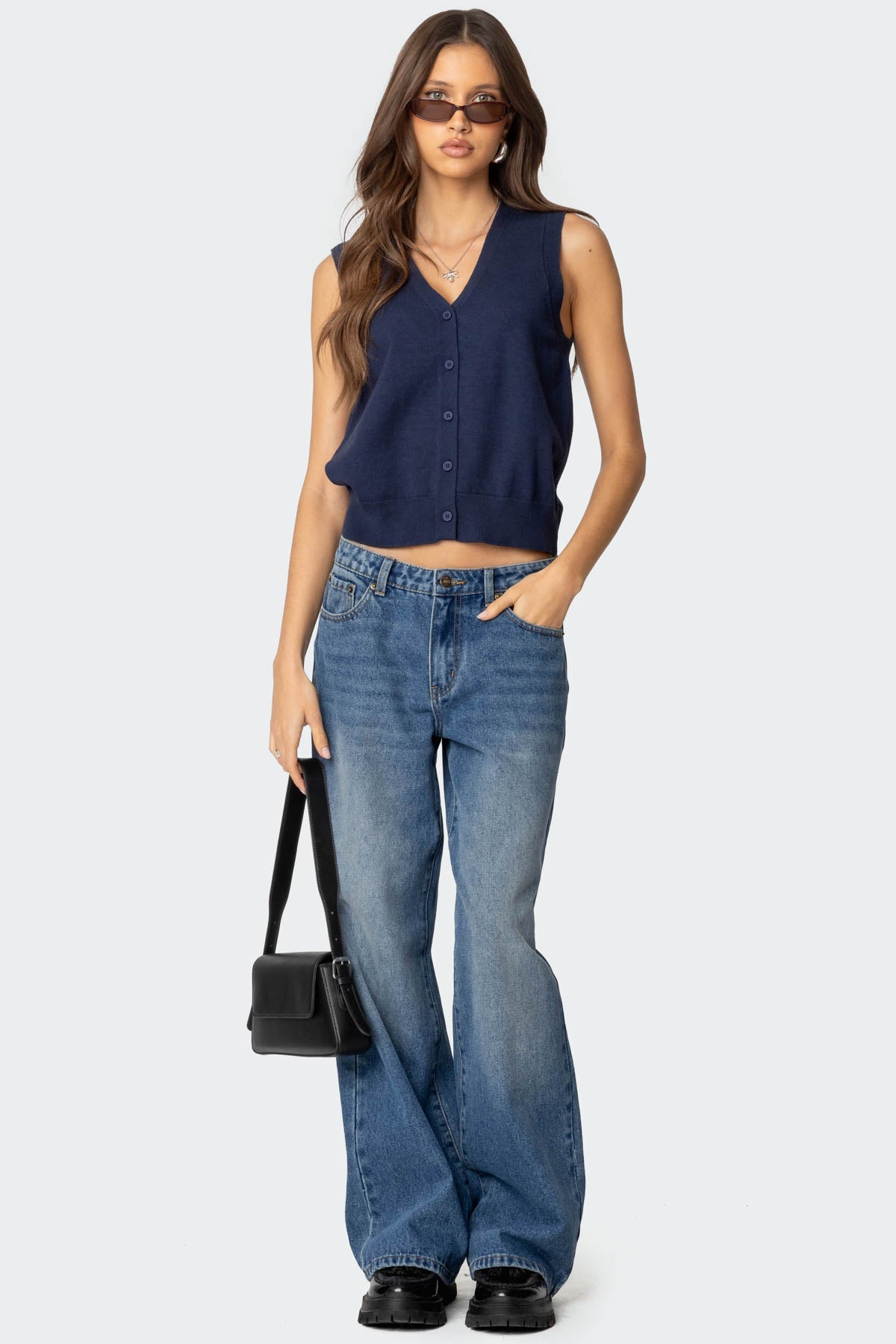 Nyc Washed Low Rise Baggy Jeans