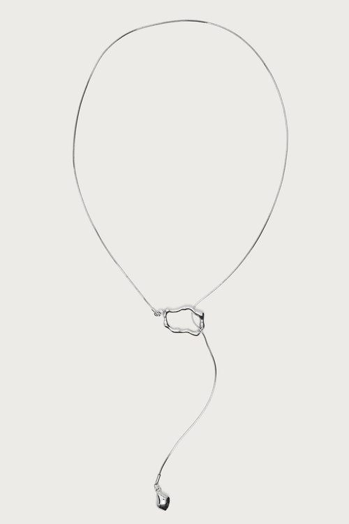 Abstract Pendant Cascading Necklace