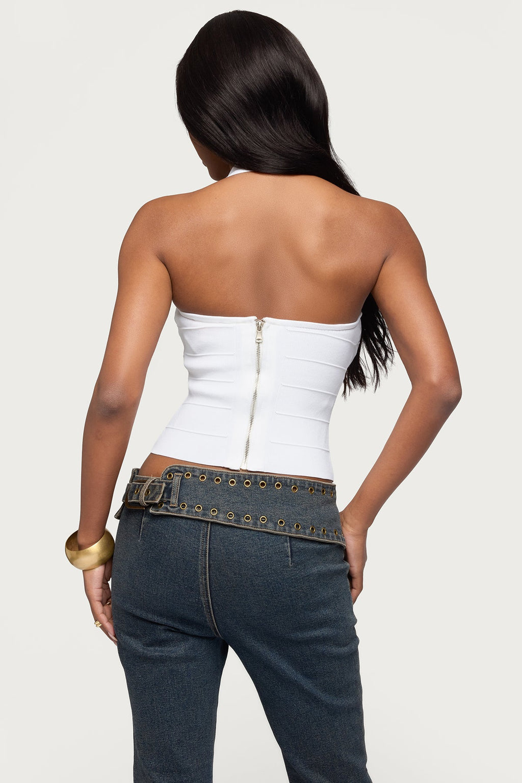 Esmerela Bandage Knit Halter Top