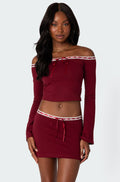 Seline Ribbon Trim Top
