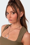 Lasso Pendant Cord Necklace