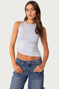 Tanya Asymmetric Gathered Top