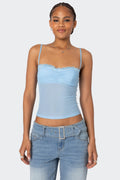 Elina Sheer Mesh Bra Top