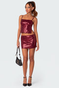 Cosmo Sequin Mini Skirt