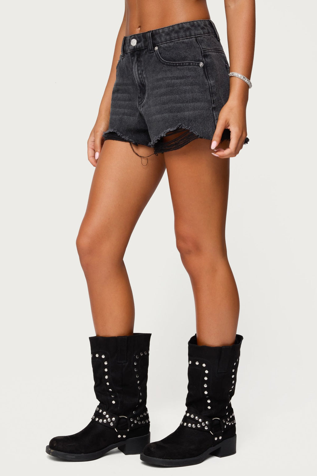 Fern Mid Rise Denim Shorts