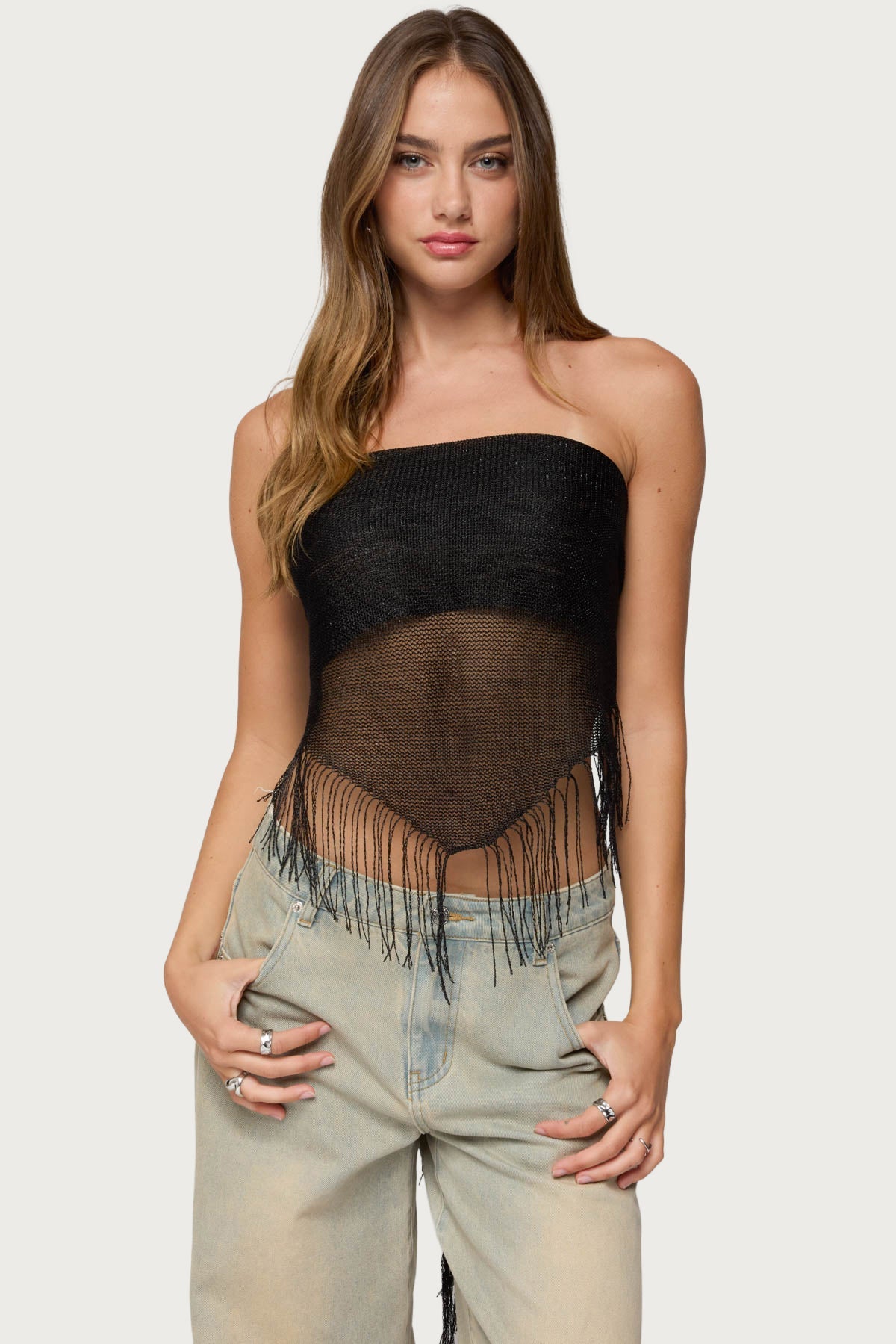 Fringed Waist Scarf