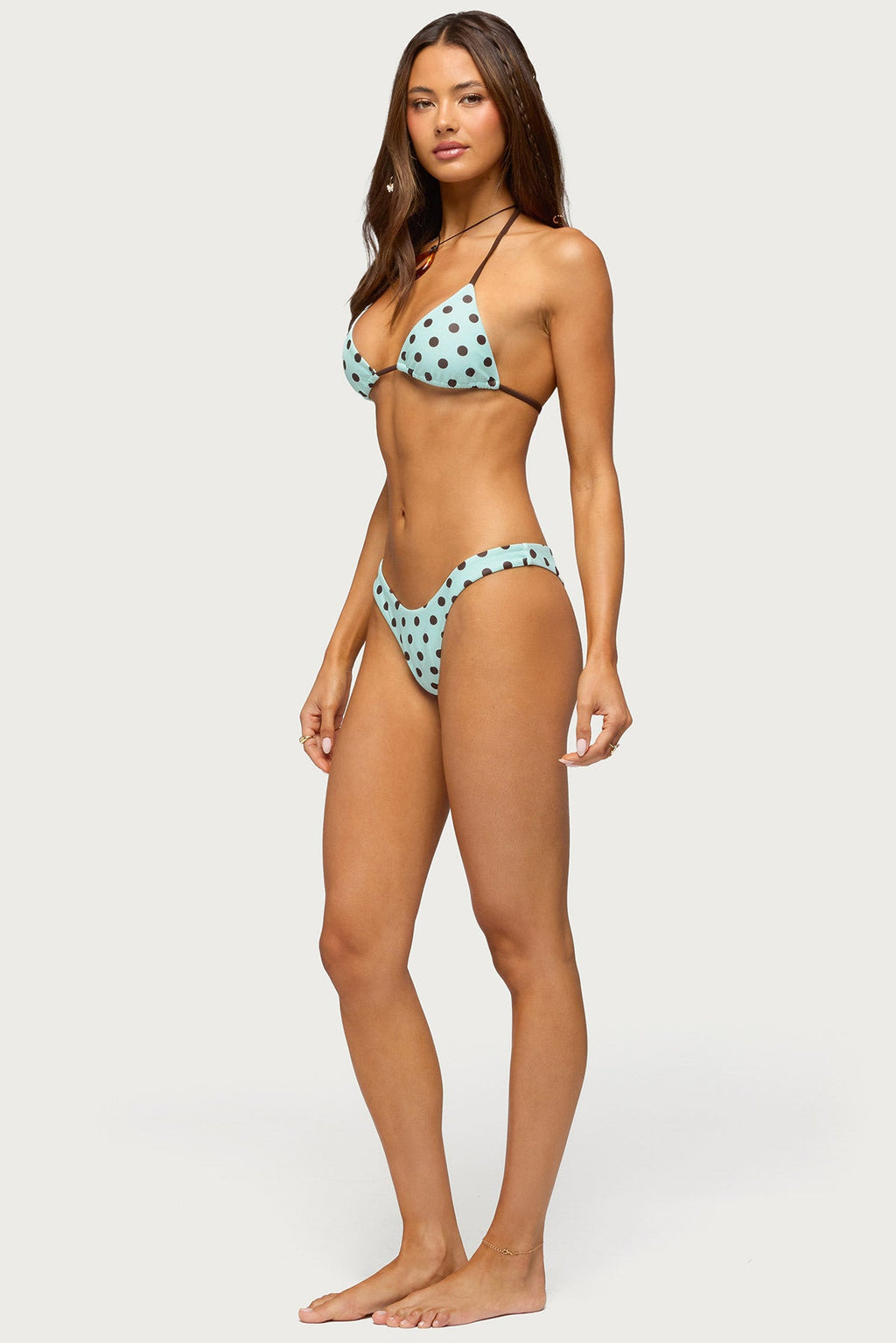 Melanie Polka Dot Triangle Bikini Top