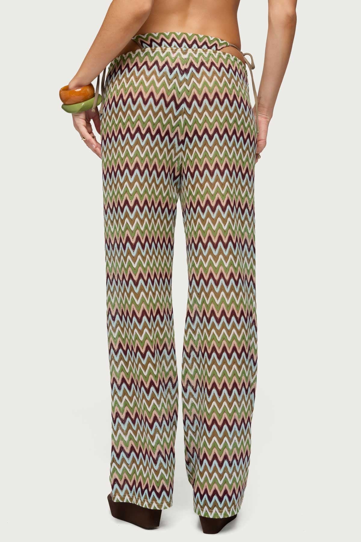 Mindee Zigzag Crochet Pants