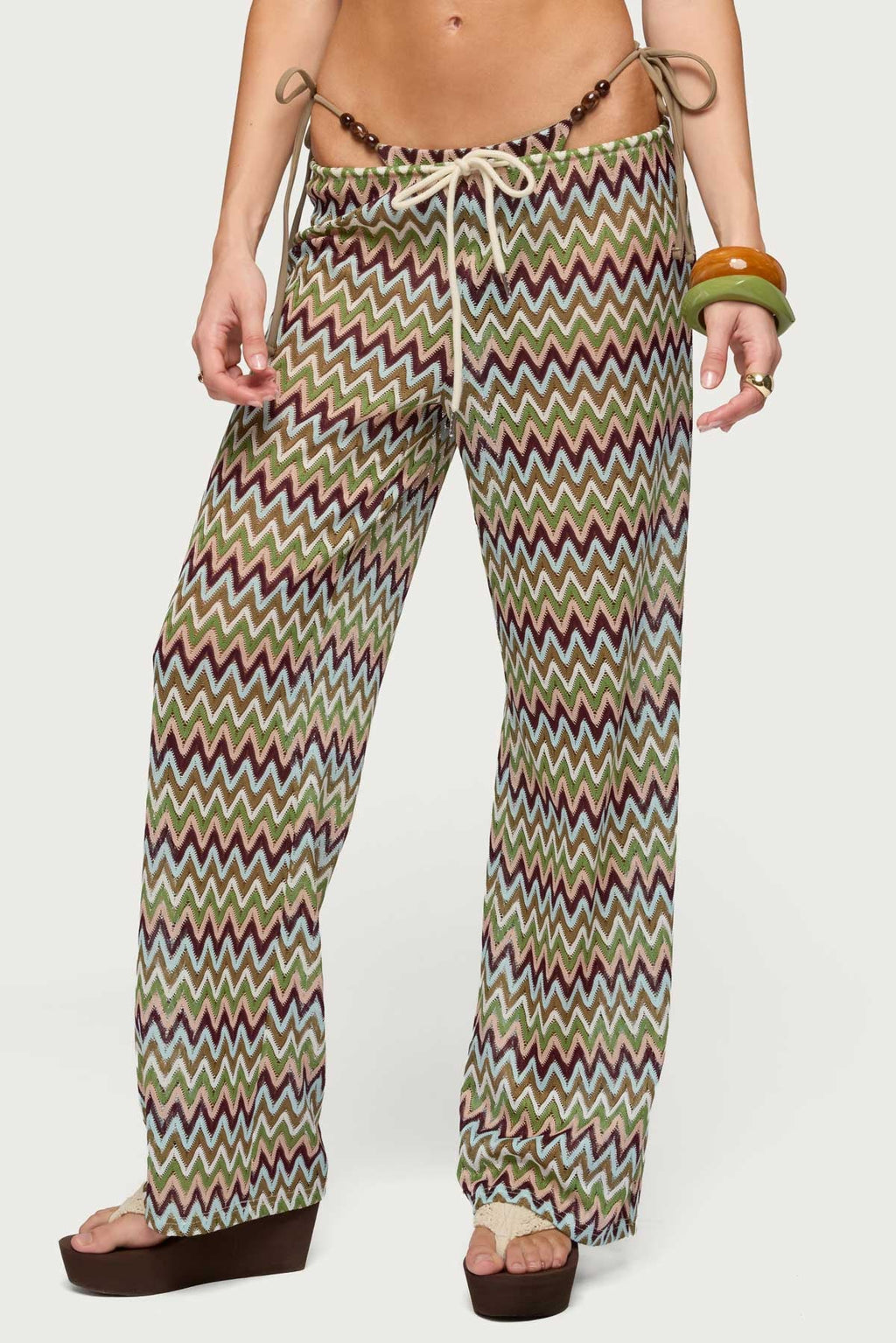 Mindee Zigzag Crochet Pants