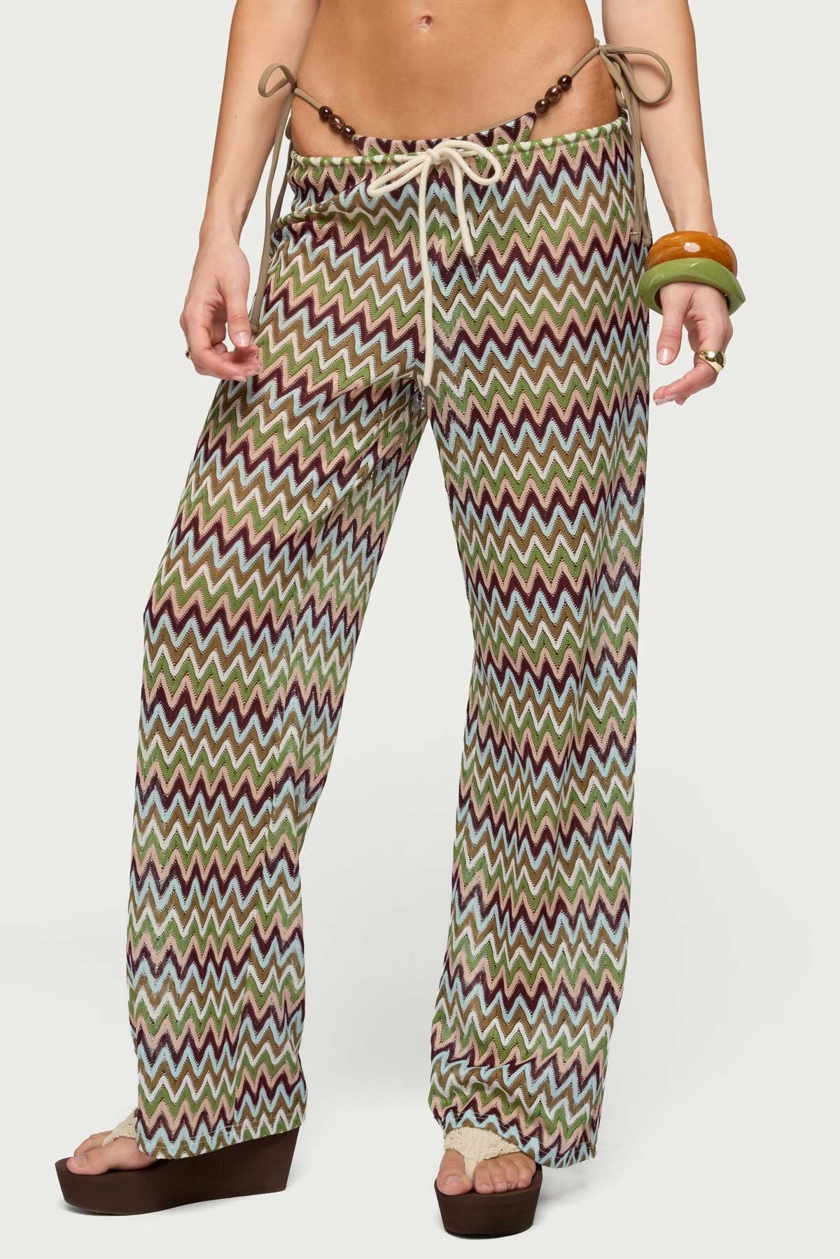 Mindee Zigzag Crochet Pants