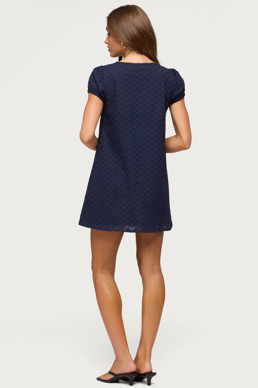 Mariella Lacey Eyelet Mini Dress