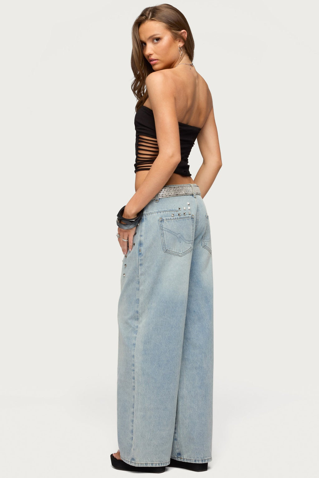 Kelcy Shredded Built In Bra Top