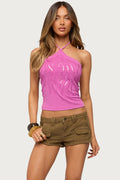 Rimona Sequin Halter Top