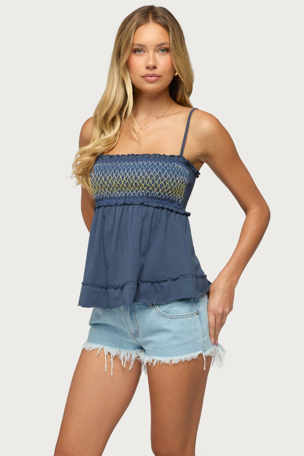 Kelsy Smocked Tank Top