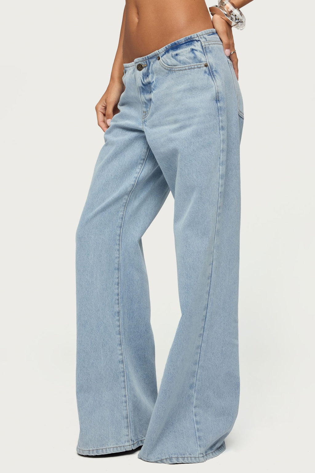 Veya Low Rise Wide Leg Jeans